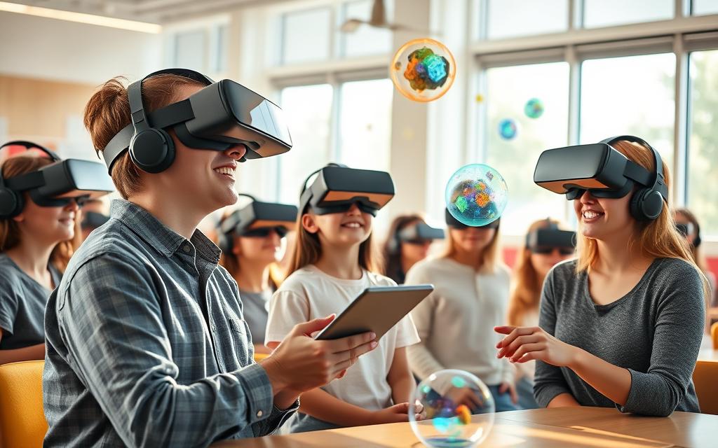 VR learning classroom application