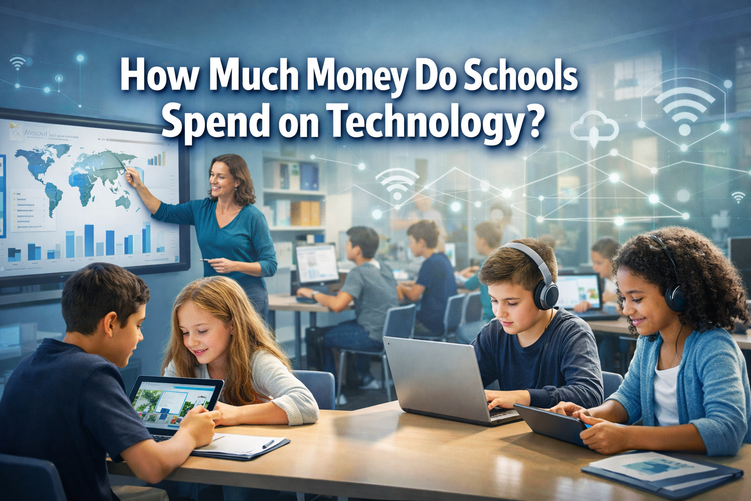 How much money do schools spend on technology?
